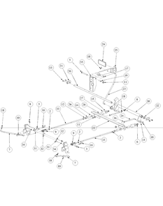 Brake Assembly Diagram and Parts List for M48-KW (53BB5DAV150-19-HP)(2003 1/2) Cub Cadet Lawn Tractor